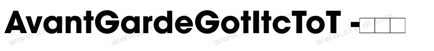 AvantGardeGotItcToT 字体转换